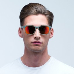 OKULARY RBS RED BULL LEAP OLIVE GREEN - SZKŁA BROWN WITH RED MIRROR POL