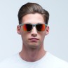 OKULARY RBS RED BULL LEAP OLIVE GREEN - SZKŁA BROWN WITH RED MIRROR POL