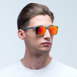 OKULARY RBS RED BULL LEAP OLIVE GREEN - SZKŁA BROWN WITH RED MIRROR POL