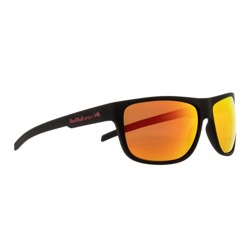 OKULARY RBS RED BULL LOOM BLACK - SZKŁA BROWN WITH RED MIRROR POL