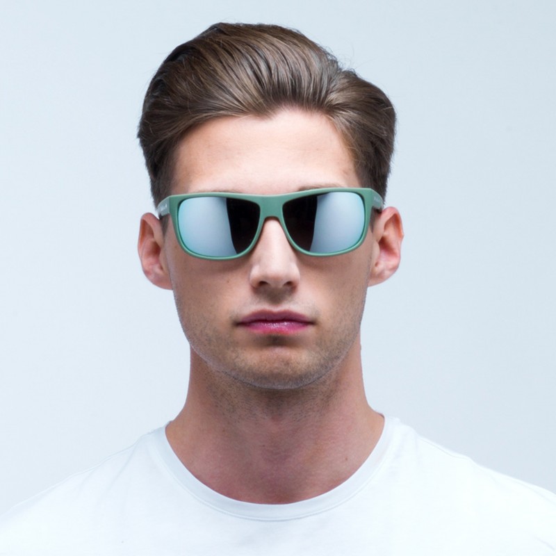 OKULARY RBS RED BULL LOOM GREEN - SZKŁA SMOKE WITH SILVER MIRROR POL