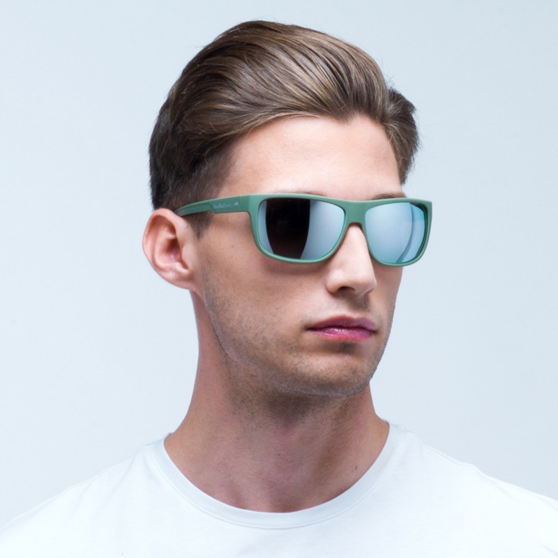 OKULARY RBS RED BULL LOOM GREEN - SZKŁA SMOKE WITH SILVER MIRROR POL