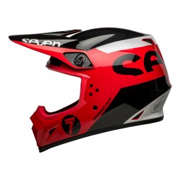 KASK BELL MX-9 MIPS SEVEN PHASER MATTE RED/BLACK