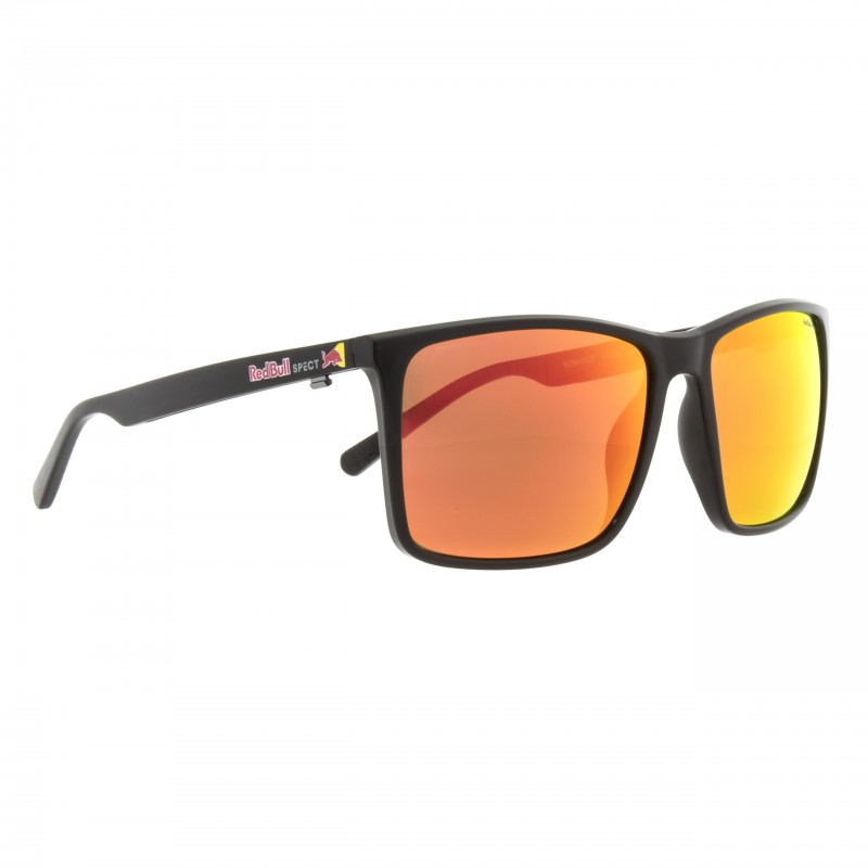OKULARY RED BULL SPECT BOW BLACK - SZKŁA BROWN WITH RED MIRROR POL