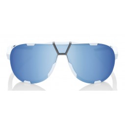 Okulary 100% WESTCRAFT Soft Tact White - HiPER Blue Multilayer MirrorLens (Szkła Niebieskie Lustrzane Wielowarstwowe) (NEW 2022)