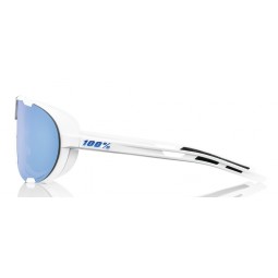 Okulary 100% WESTCRAFT Soft Tact White - HiPER Blue Multilayer MirrorLens (Szkła Niebieskie Lustrzane Wielowarstwowe) (NEW 2022)