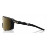 Okulary 100% EASTCRAFT Soft Tact Black - Soft Gold Mirror Lens (Szkła Złote Lustrzane) (NEW 2022)