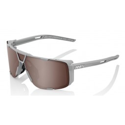 Okulary 100% EASTCRAFT Soft Tact Cool Grey - HiPER Crimson Silver Mirror Lens (Szkła Karmazynowe Srebrne Lustrzane) (NEW 2022)