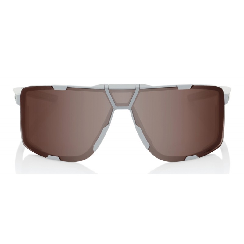 Okulary 100% EASTCRAFT Soft Tact Cool Grey - HiPER Crimson Silver Mirror Lens (Szkła Karmazynowe Srebrne Lustrzane) (NEW 2022)