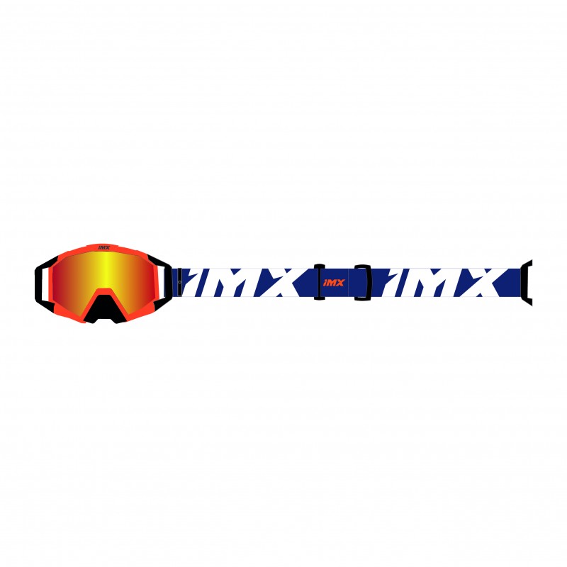 GOGLE IMX SAND ORANGE MATT/BLUE/WHITE - SZYBA ORANGE IRIDIUM + CLEAR (2 SZYBY W ZESTAWIE)