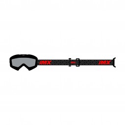 GOGLE IMX MUD BLACK MATT/GREY/RED - SZYBA CLEAR (1 SZYBA W ZESTAWIE)