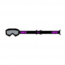 GOGLE IMX MUD BLACK MATT/PINK - SZYBA CLEAR (1 SZYBA W ZESTAWIE)