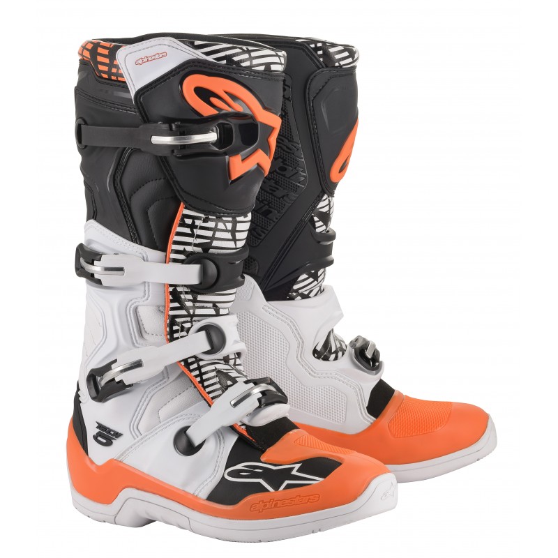 BUTY ALPINESTARS TECH 5 WHITE/BLACK/FLUO ORANGE