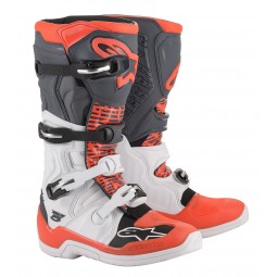 BUTY ALPINESTARS TECH 5 WHITE/GREY/FLUO RED