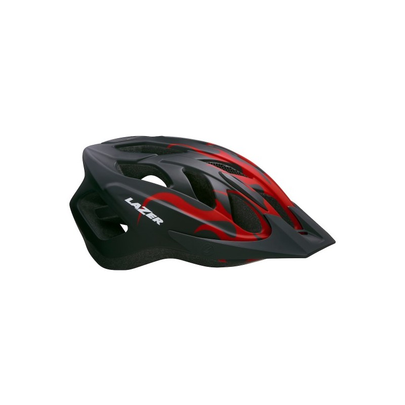 Lazer Kask J1 CE-CPSC Matte Big Flames +net +led