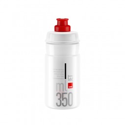 Elite Bidon Jet Clear Red logo 350ml