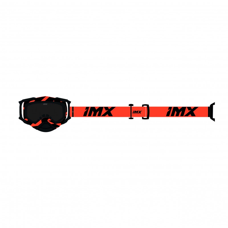 GOGLE IMX DUST GRAPHIC ORANGE GLOSS/BLACK - SZYBA DARK SMOKE + CLEAR (2 SZYBY W ZESTAWIE)