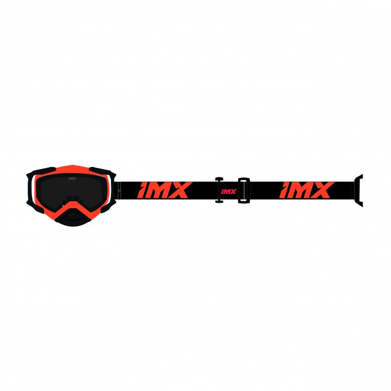 GOGLE IMX DUST ORANGE MATT/BLACK - SZYBA DARK SMOKE + CLEAR (2 SZYBY W ZESTAWIE)