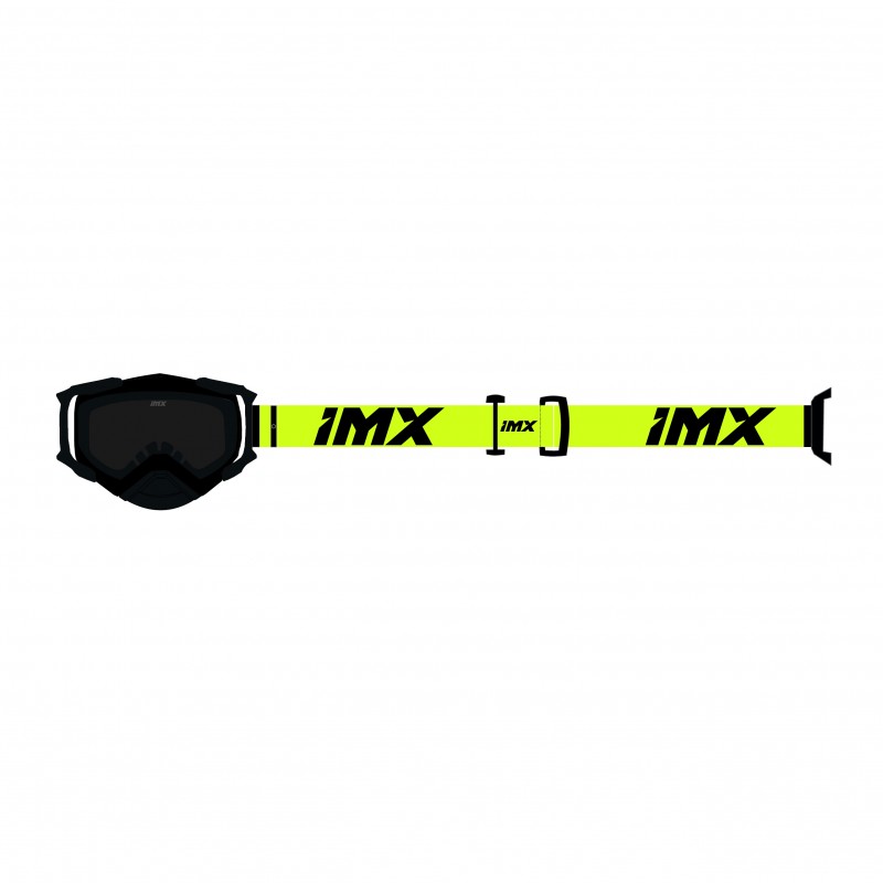 GOGLE IMX DUST BLACK MATT/FLUO YELLOW - SZYBA DARK SMOKE + CLEAR (2 SZYBY W ZESTAWIE)