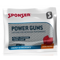 Gumy energetyczne SPONSER POWER GUMS mix owoców paczka 75g (NEW)