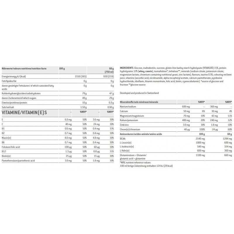 Napój SPONSER LONG ENERGY 10% PROTEIN truskawkowy 1200g (NEW)