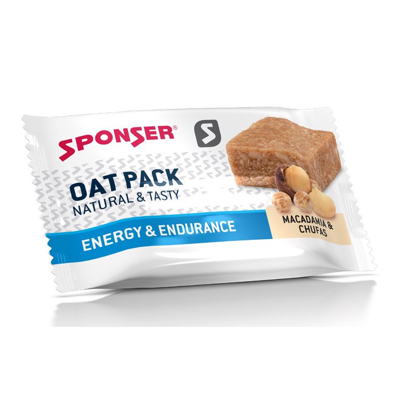 Ciastko energetyczne SPONSER OAT PACK macadamia-migdały chufas pudełko (30szt x 60g) (NEW)