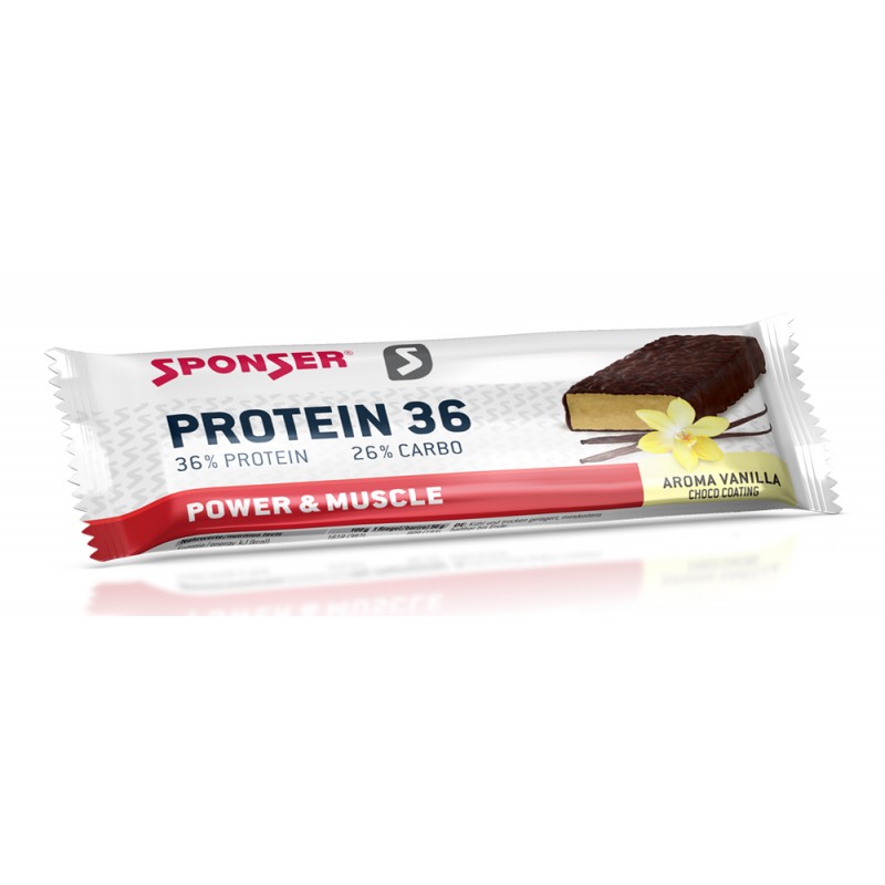 Baton proteinowy SPONSER PROTEIN 36 BAR waniliowy (pudełko 25szt x 50g) (NEW)