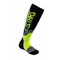 SKARPETY ALPINESTARS MX PLUS-2 JUNIOR BLACK/FLUO YELLOW