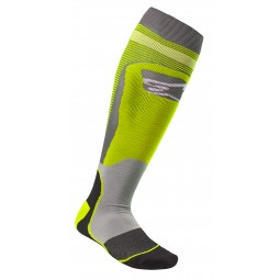 SKARPETY ALPINESTARS MX PLUS-1 FLUO YELLOW/COOL GREY