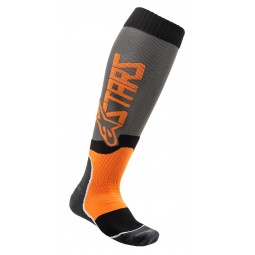 SKARPETY ALPINESTARS MX PLUS-2 COOL GREY/FLUO ORANGE