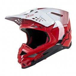 KASK ALPINESTARS SUPERTECH S-M10 DYNO RED/WHITE GLOSSY