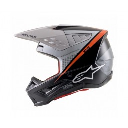 KASK ALPINESTARS S-M5 RAYON BLACK/WHITE/FLUO ORANGE MATT