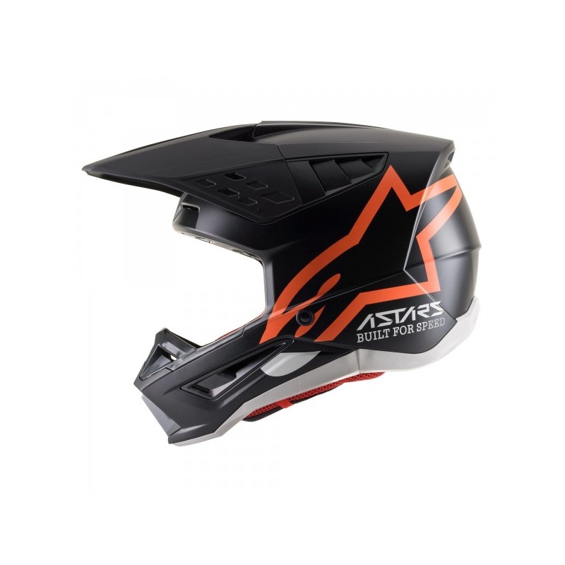 KASK ALPINESTARS S-M5 COMPASS BLACK/FLUO ORANGE MATT