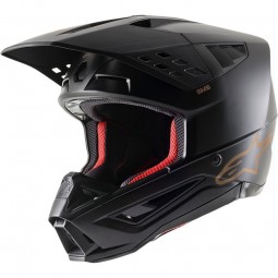 KASK ALPINESTARS S-M5 SOLID BLACK/BROWN MATT