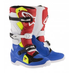 BUTY ALPINESTARS JUNIOR TECH 7S BLUE/WHITE/RED/FLUO YELLOW