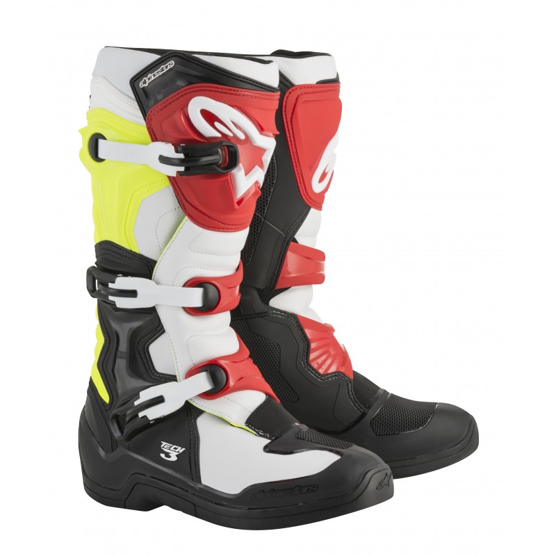 BUTY ALPINESTARS TECH 3 BLACK/WHITE/FLUO YELLOW/RED
