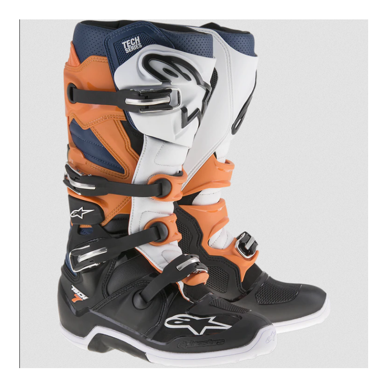 BUTY ALPINESTARS TECH 7 ENDURO BLACK/ORANGE/WHITE/BLUE