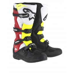 BUTY ALPINESTARS TECH 5 BLACK/WHITE/RED/FLUO YELLOW