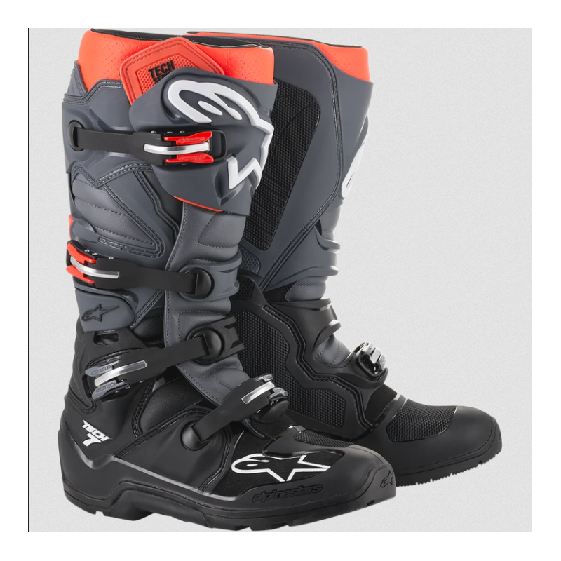 BUTY ALPINESTARS TECH 7 ENDURO BLACK/GREY/FLUO RED