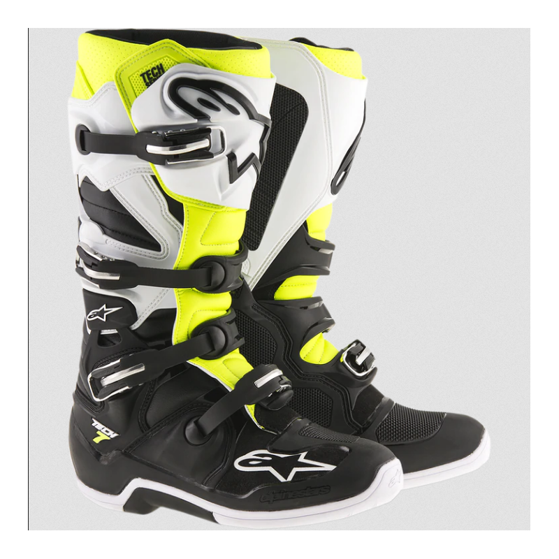 BUTY ALPINESTARS TECH 7 ENDURO BLACK/WHITE/FLUO YELLOW