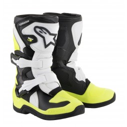 BUTY ALPINESTARS TECH 3S KIDS JUNIOR BLACK/WHITE/FLUO YELLOW