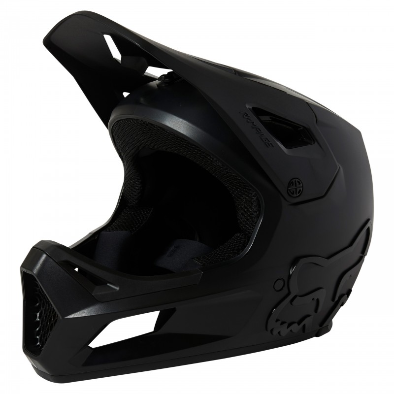 KASK ROWEROWY FOX RAMPAGE BLACK/BLACK