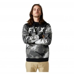 BLUZA Z KAPTUREM NA ZAMEK FOX BNKR BLACK CAMO