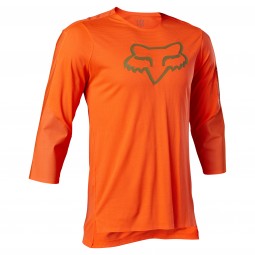 KOSZULKA ROWEROWA FOX FLEXAIR 3/4 DELTA FLUO ORANGE