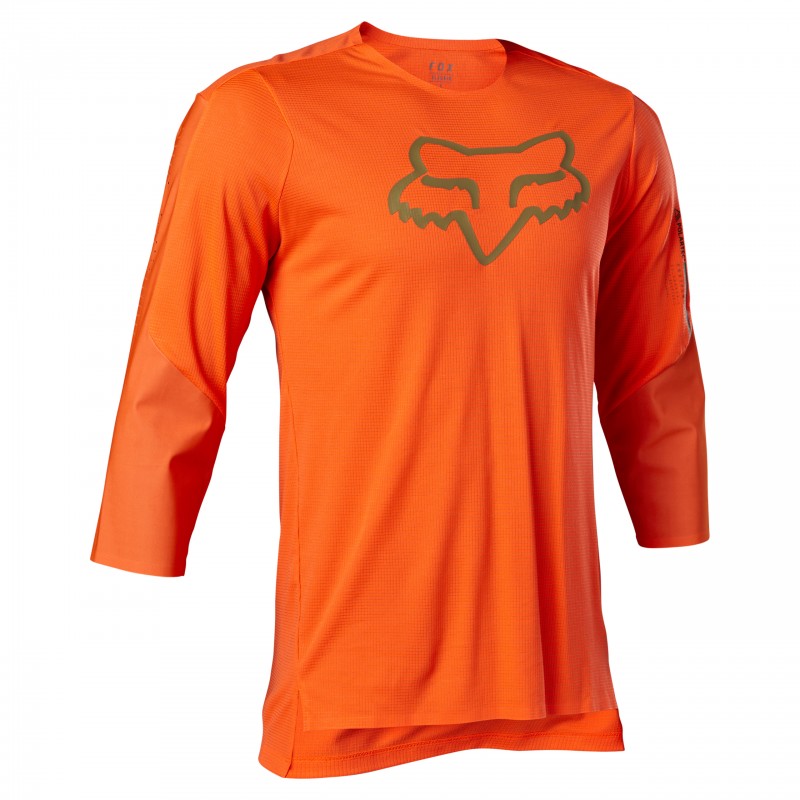 KOSZULKA ROWEROWA FOX FLEXAIR 3/4 DELTA FLUO ORANGE