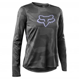 KOSZULKA ROWEROWA Z DŁUGIM RĘKAWEM FOX LADY RANGER TRU DRI GREY