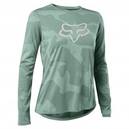 KOSZULKA ROWEROWA Z DŁUGIM RĘKAWEM FOX LADY RANGER TRU DRI EUCALYPTUS