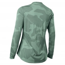 KOSZULKA ROWEROWA Z DŁUGIM RĘKAWEM FOX LADY RANGER TRU DRI EUCALYPTUS