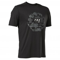 KOSZULKA ROWEROWA FOX RANGER DR CAMO MOTH BLACK