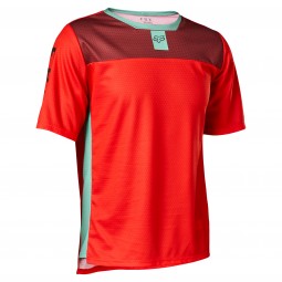 KOSZULKA ROWEROWA FOX JUNIOR DEFEND FLUO RED